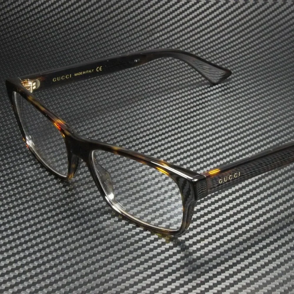 GUCCI MEN's HAVANA 55MM EYEGLASSES! NEW! SALE